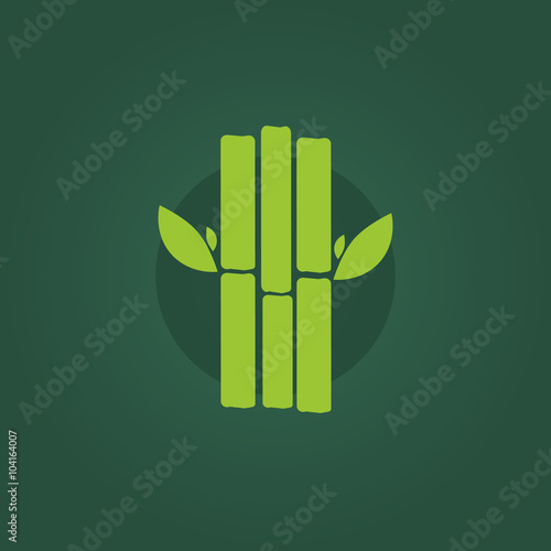 Sugar cane vector icon. Sugar cane sign and symbol in flat style. Sugar cane concept food