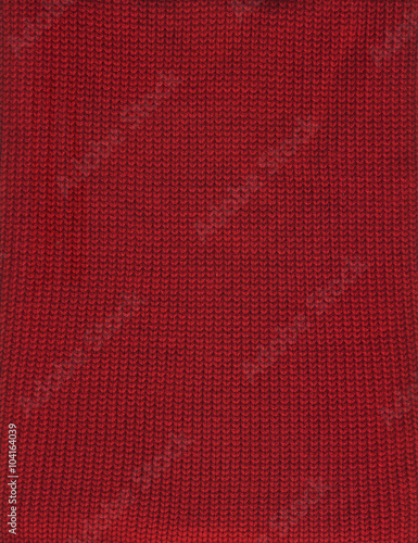 handmade knitted pattern red