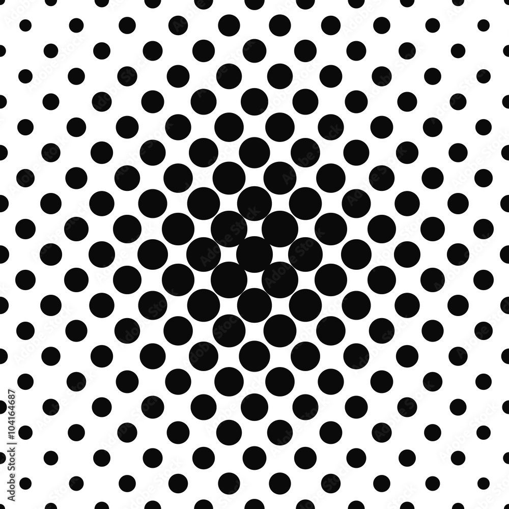Simple monochrome repeating dotted pattern