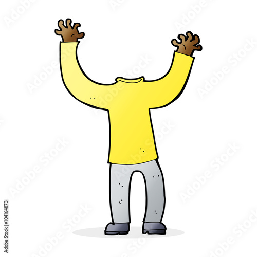 cartoon headless body