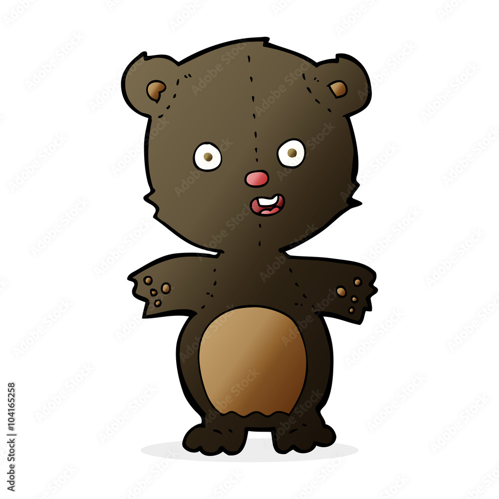 cute black bear cartoon cute black bear cartoon