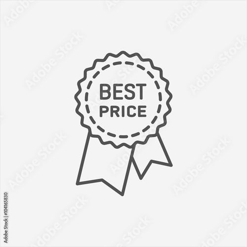Best price guarantee label icon. 