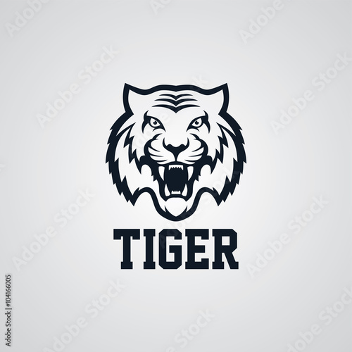 Fototapeta Naklejka Na Ścianę i Meble -  wild tiger logotype theme