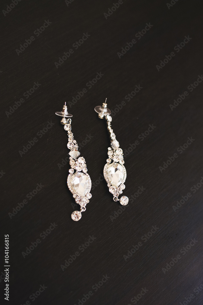 Fototapeta premium Luxury Crystal Earrings