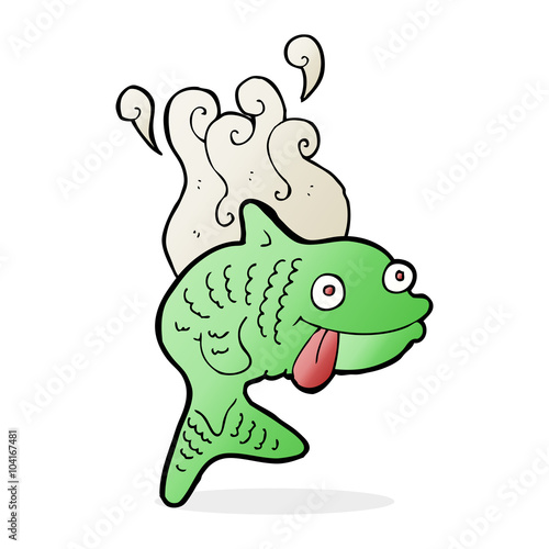cartoon smelly fish