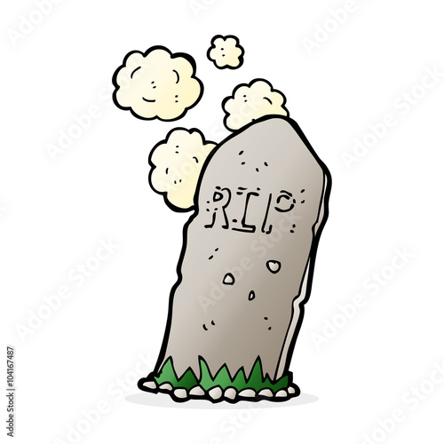 cartoon spooky grave
