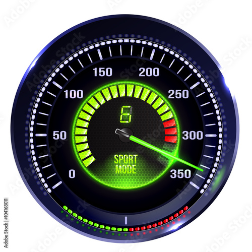  illuminated speedometer