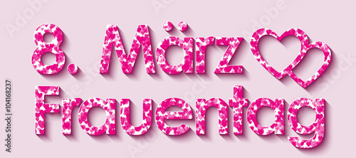 8. März | Frauentag | Herzchen | German
