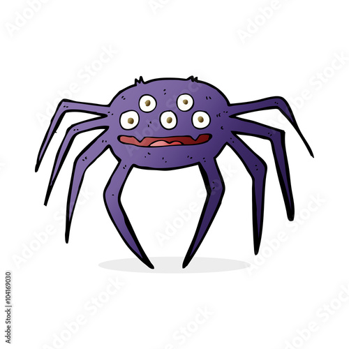 cartoon halloween spider