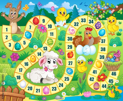 Board game image with Easter theme 1