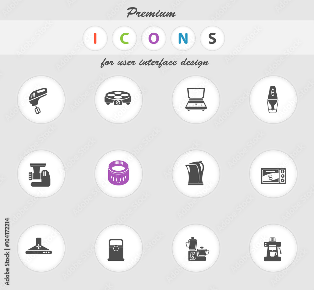 Kitchen Utensils Icon Set Kitchen Utensils Icon Set