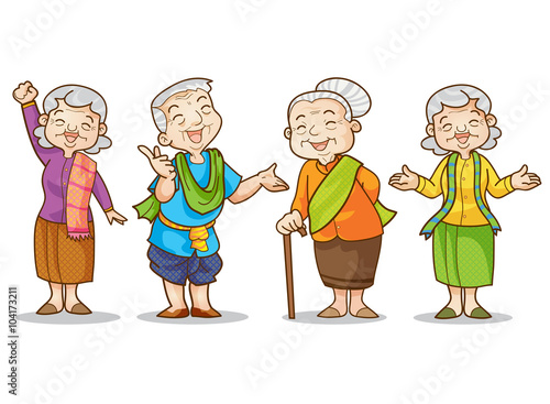old man and woman