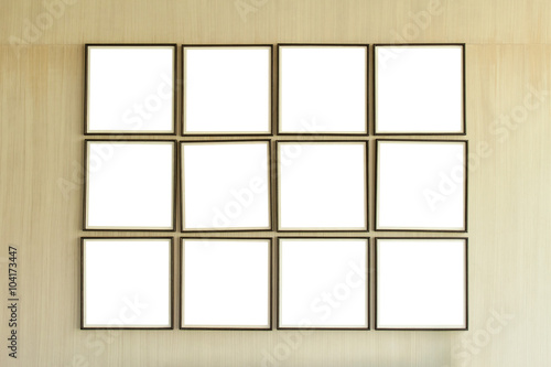 blank frame on wall