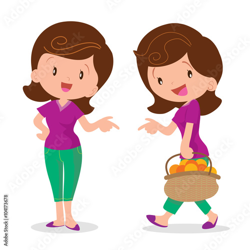 woman recommend action