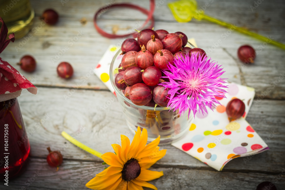 Summer wooden dessert fruit gooseberry colorful drinks Summer wooden dessert fruit gooseberry colorful drinks