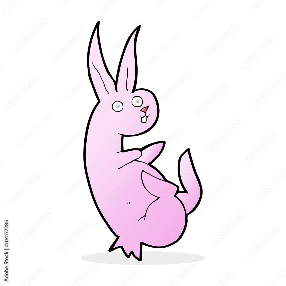 Obraz premium cue cartoon rabbit