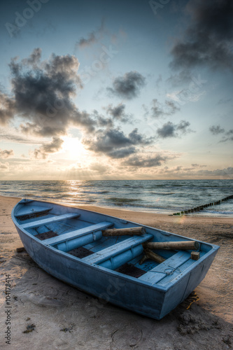 fishing boat on the shore