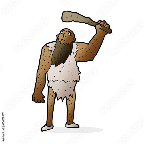 cartoon neanderthal