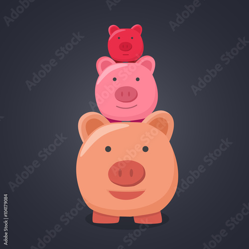 Three pigs cute.