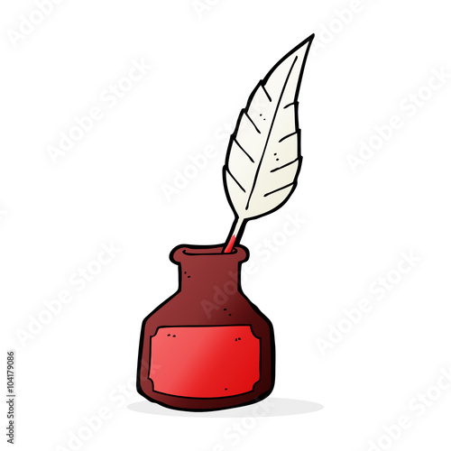 cartoon ink bottle
