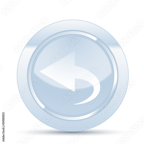 Icona Indietro - Acciaio Azzurro 