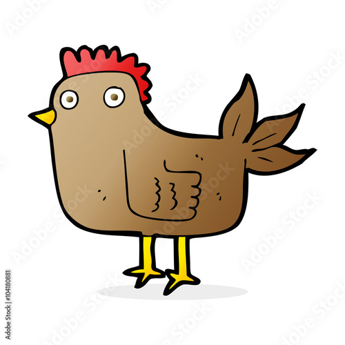 cartoon hen