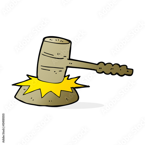 cartoon gavel banging