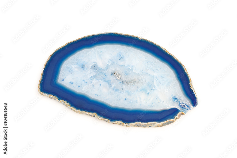 Blue agate slice Blue agate slice