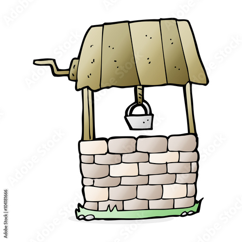 cartoon wishing well