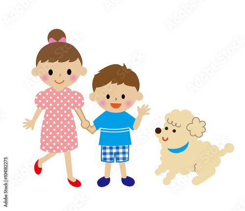 子供　犬