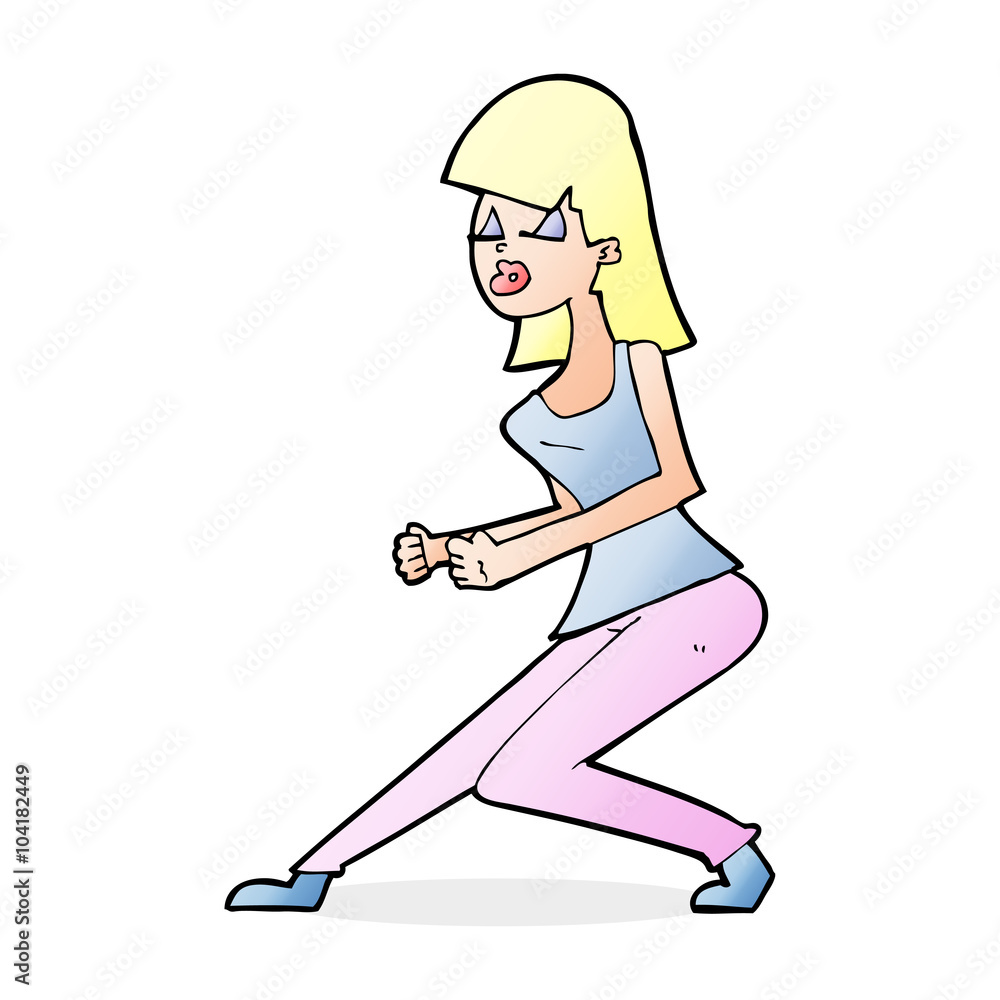cartoon crazy dancing girl cartoon crazy dancing girl
