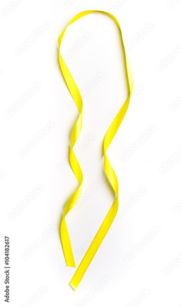 Bright ribbon isolated on white background Bright ribbon isolated on white background