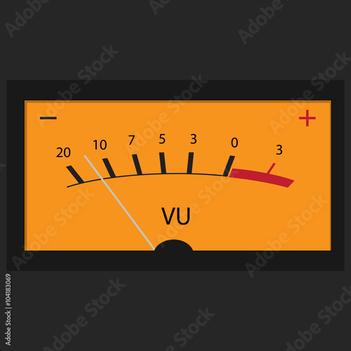 VU meter vector