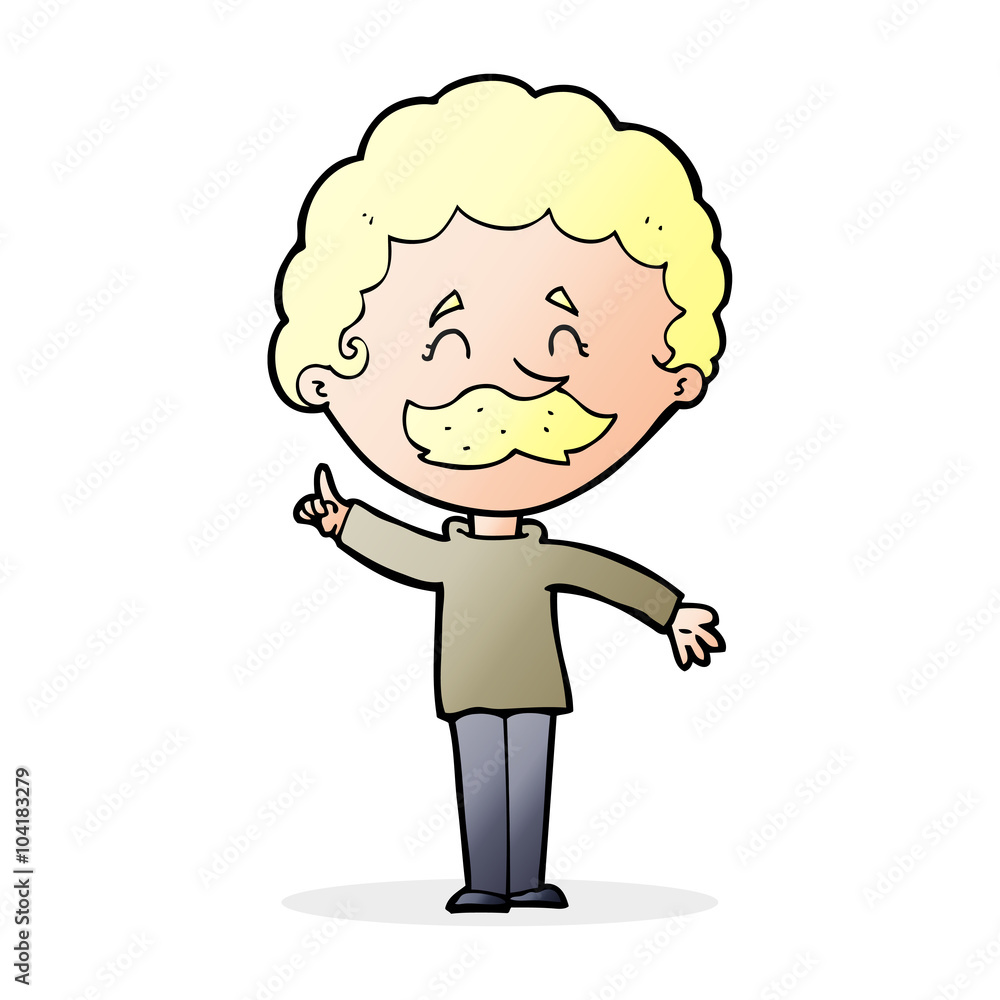 cartoon man with idea cartoon man with idea