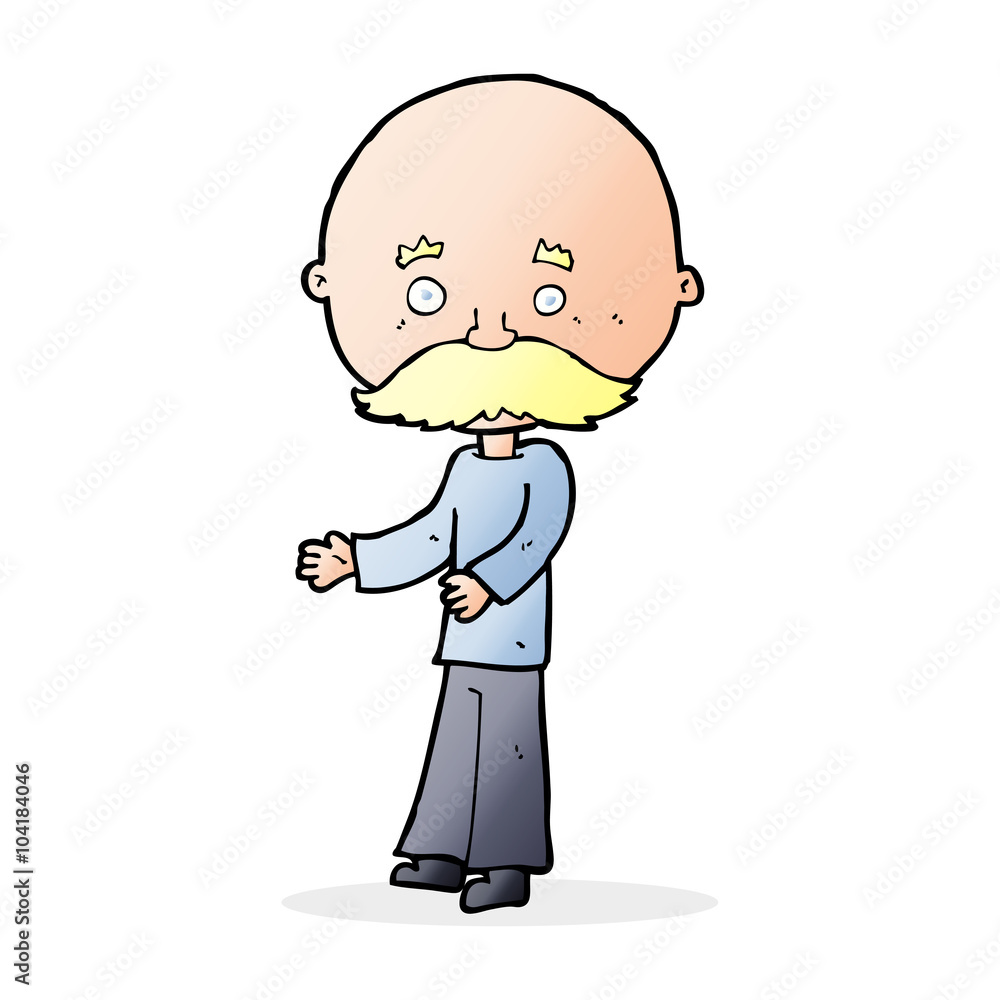 cartoon man with mustache cartoon man with mustache