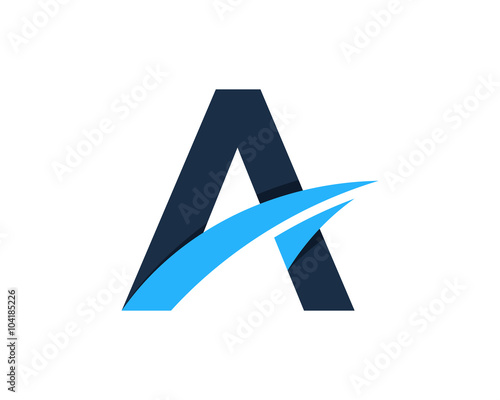Letter A Creative Logo Design Element