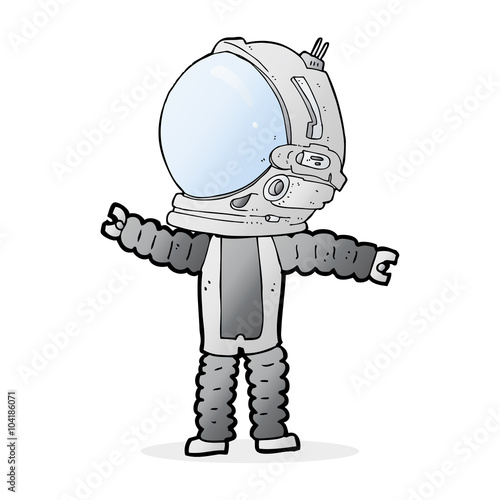 cartoon astronaut
