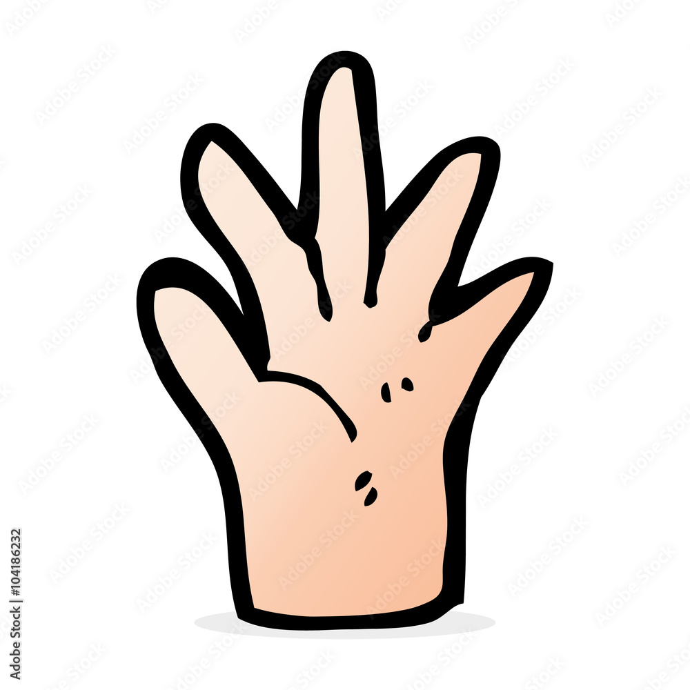 Obraz premium cartoon hand symbol