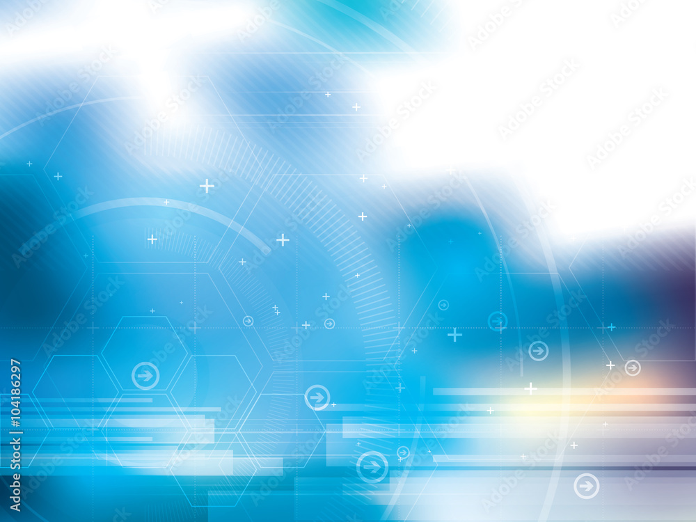 abstract technology background with hexagons abstract technology background with hexagons