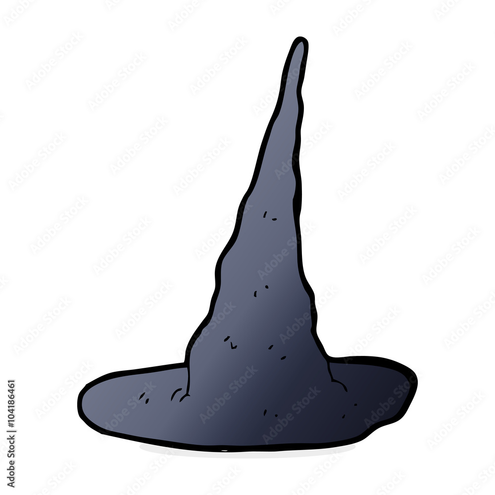 cartoon spooky witch hat cartoon spooky witch hat
