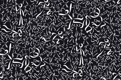 Hand Drawn Rough People in Motion