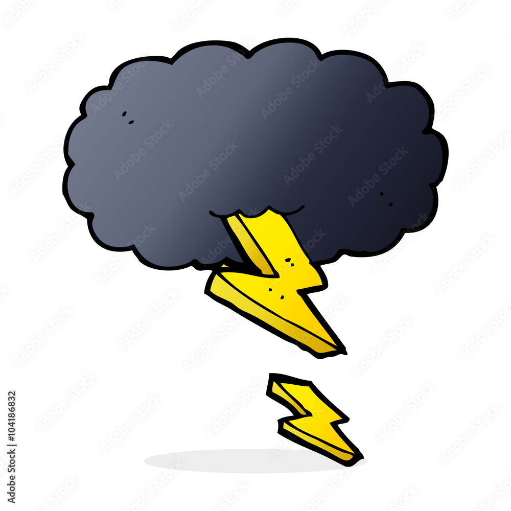 cartoon thundercloud cartoon thundercloud