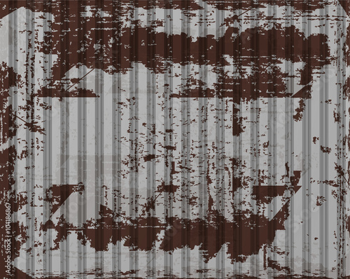 vector old rusty corrugated iron