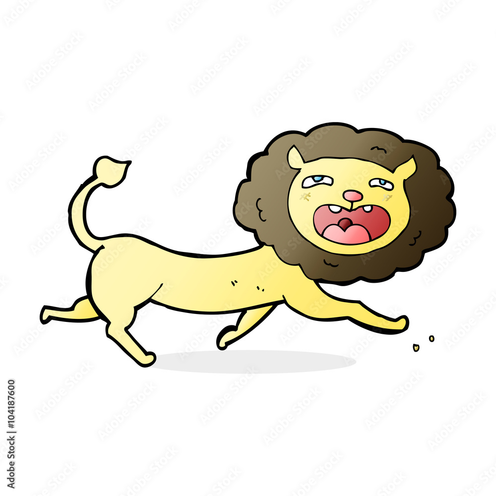 cartoon lion cartoon lion