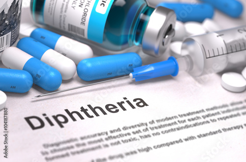 Bild auf Leinwand Diagnosis - Diphtheria