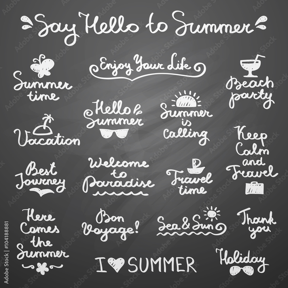 summer letterings