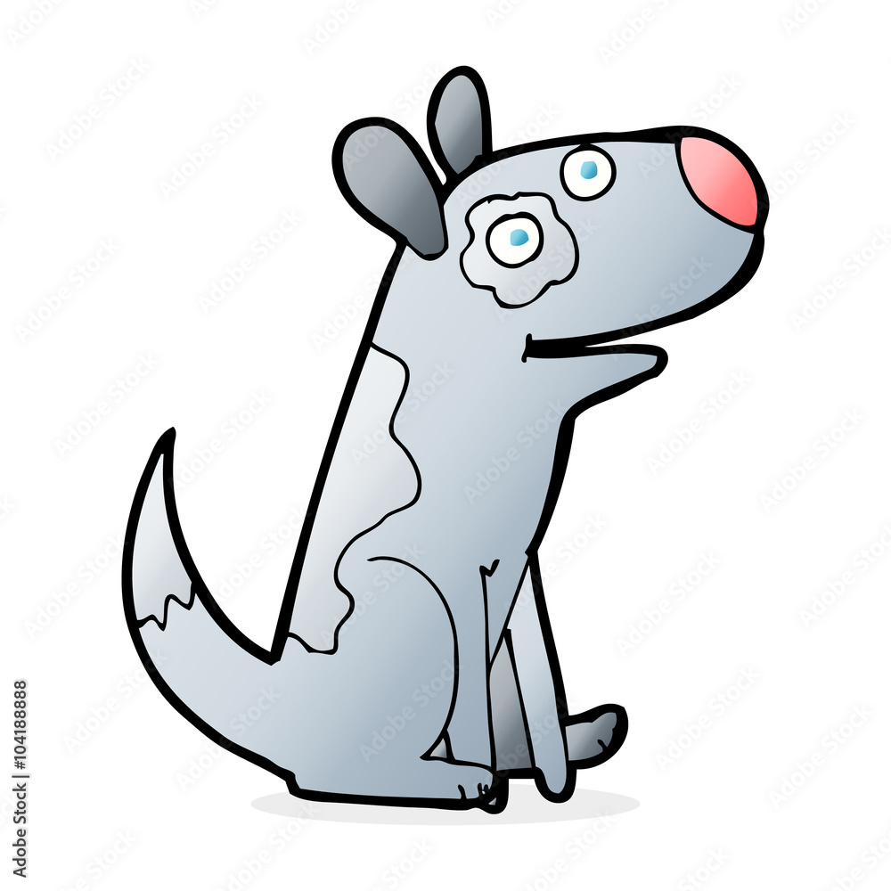 cartoon happy dog cartoon happy dog
