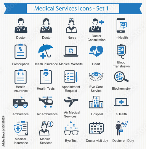 Medical Services Icons - set 1