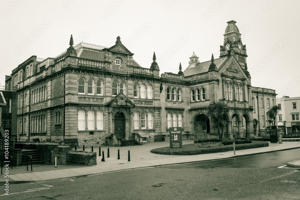 Fototapeta premium Town Hall, view from Walliscote Rd