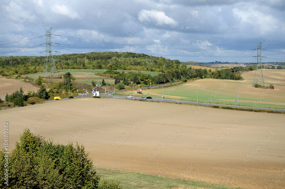 View from the Mound Liberation in Piekary Slaskie Poland)